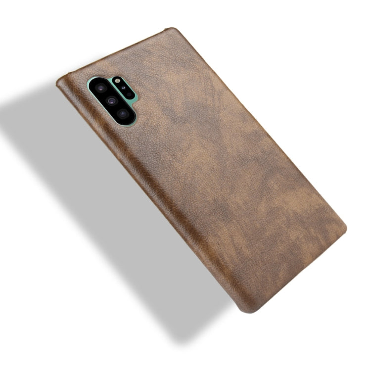 Shockproof Litchi Texture PC + PU Case For Galaxy Note10+