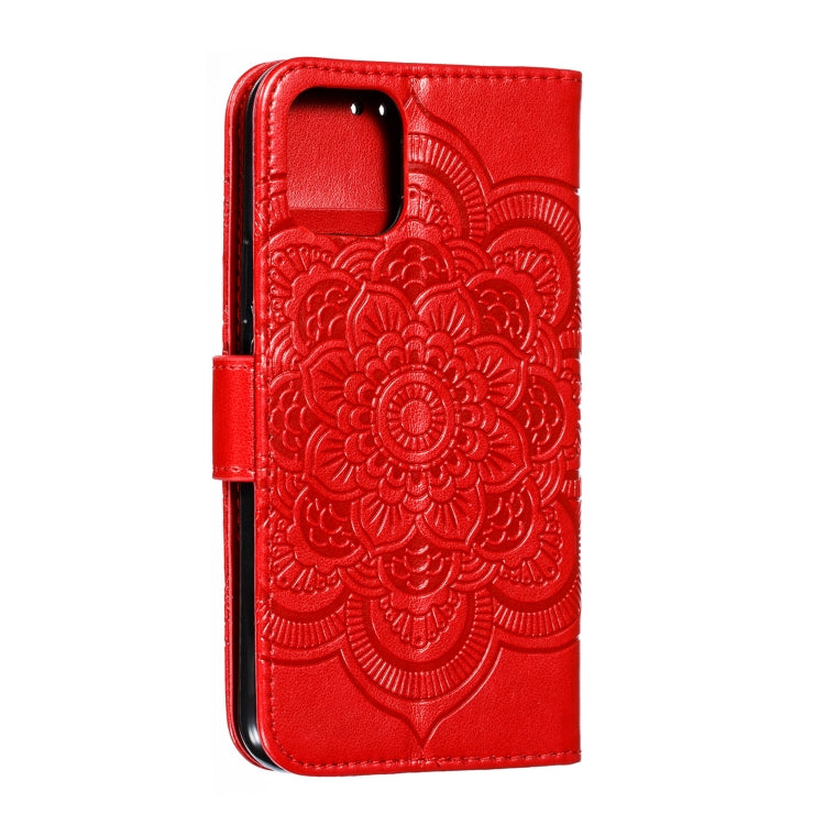 For iPhone 11 Pro Mandala Embossing Pattern Horizontal Flip Leather Case, with Holder & Card Slots & Wallet & Photo Frame & Lanyard
