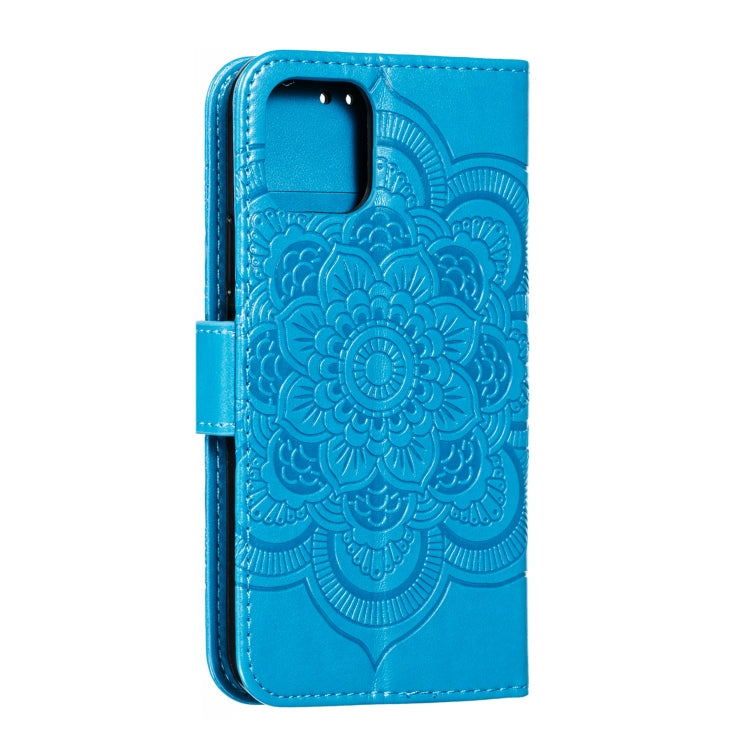 For iPhone 11 Pro Mandala Embossing Pattern Horizontal Flip Leather Case, with Holder & Card Slots & Wallet & Photo Frame & Lanyard