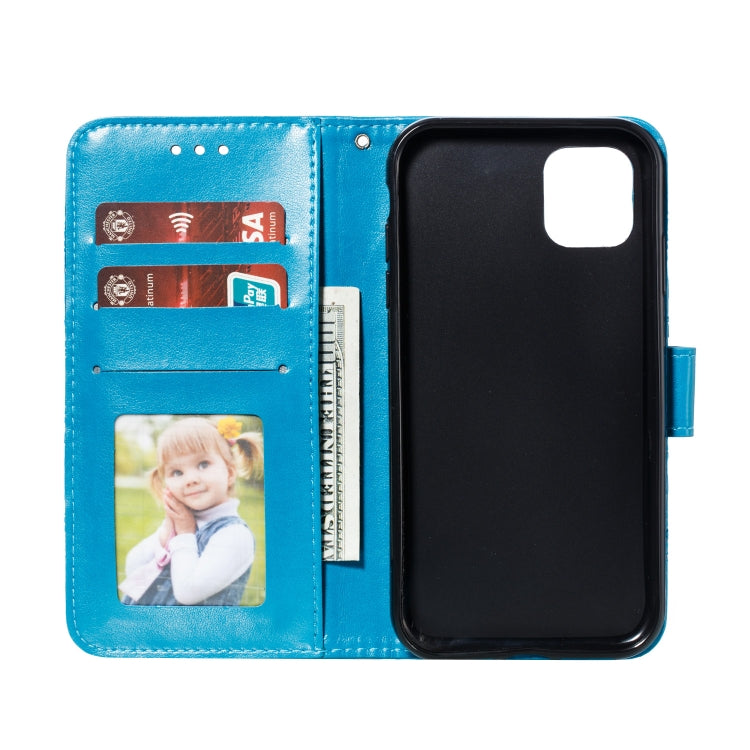 For iPhone 11 Pro Mandala Embossing Pattern Horizontal Flip Leather Case, with Holder & Card Slots & Wallet & Photo Frame & Lanyard
