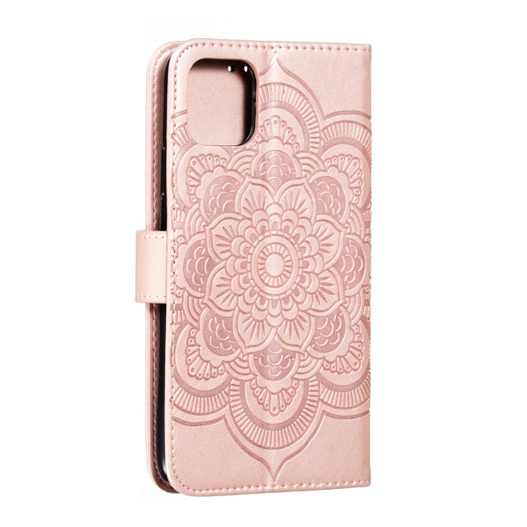 For iPhone 11 Pro Max Mandala Embossing Pattern Horizontal Flip Leather Case, with Holder & Card Slots & Wallet & Photo Frame & Lanyard