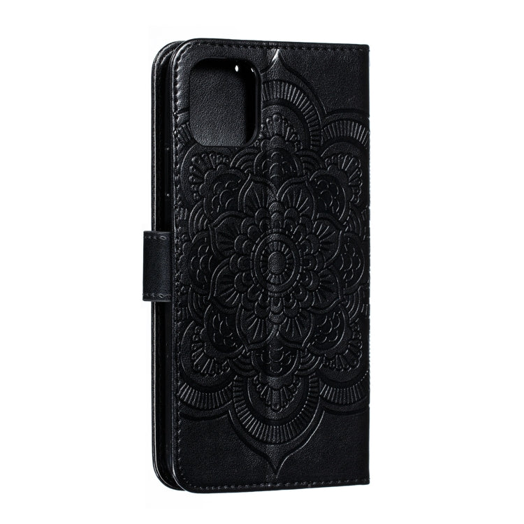 For iPhone 11 Pro Max Mandala Embossing Pattern Horizontal Flip Leather Case, with Holder & Card Slots & Wallet & Photo Frame & Lanyard