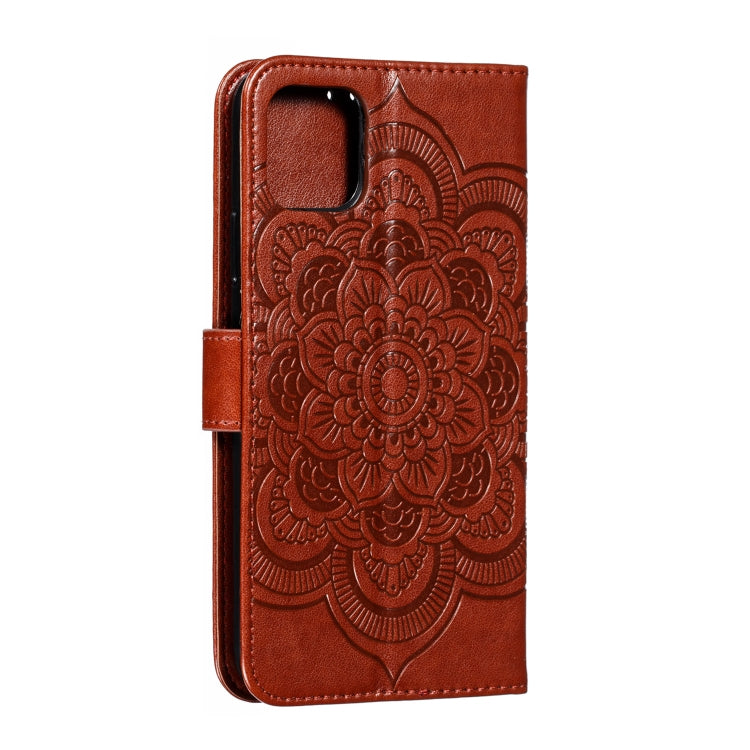 For iPhone 11 Pro Max Mandala Embossing Pattern Horizontal Flip Leather Case, with Holder & Card Slots & Wallet & Photo Frame & Lanyard