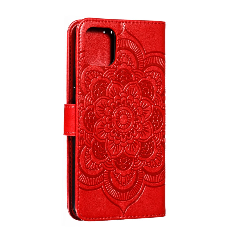 For iPhone 11 Pro Max Mandala Embossing Pattern Horizontal Flip Leather Case, with Holder & Card Slots & Wallet & Photo Frame & Lanyard