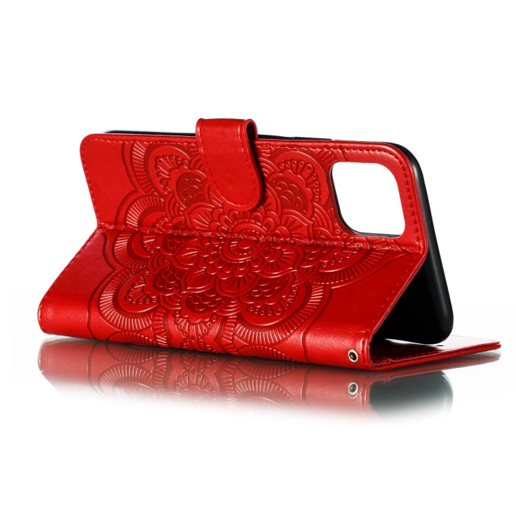 For iPhone 11 Pro Max Mandala Embossing Pattern Horizontal Flip Leather Case, with Holder & Card Slots & Wallet & Photo Frame & Lanyard