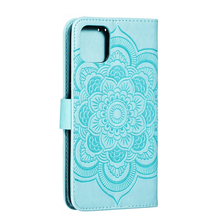 For iPhone 11 Pro Max Mandala Embossing Pattern Horizontal Flip Leather Case, with Holder & Card Slots & Wallet & Photo Frame & Lanyard