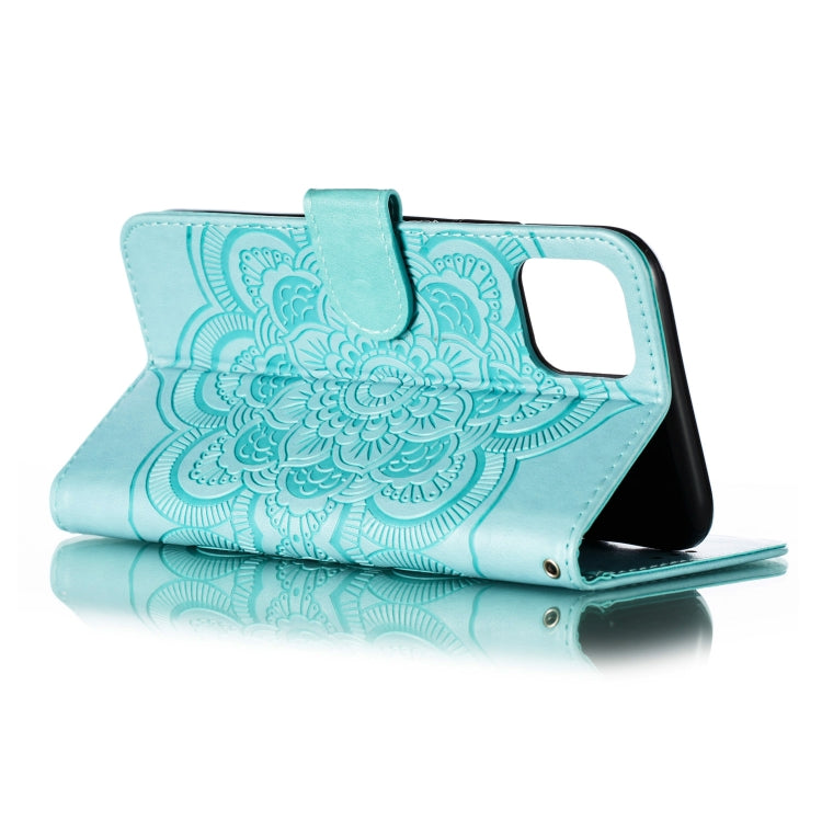 For iPhone 11 Pro Max Mandala Embossing Pattern Horizontal Flip Leather Case, with Holder & Card Slots & Wallet & Photo Frame & Lanyard