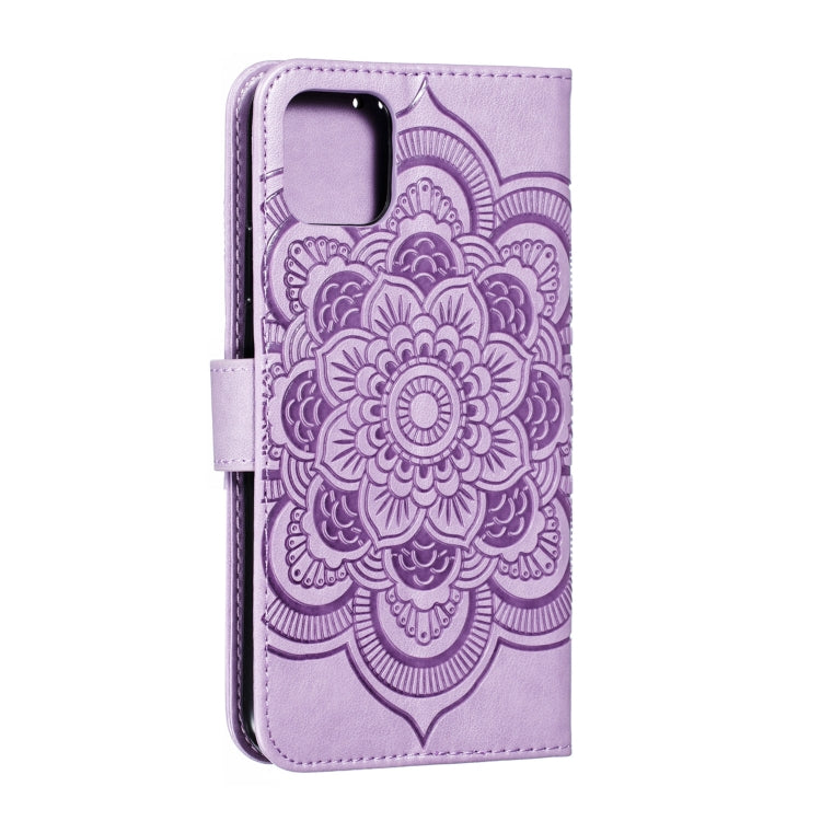 For iPhone 11 Pro Max Mandala Embossing Pattern Horizontal Flip Leather Case, with Holder & Card Slots & Wallet & Photo Frame & Lanyard
