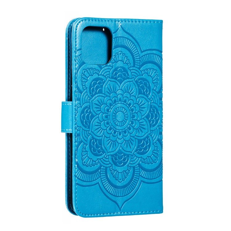 For iPhone 11 Pro Max Mandala Embossing Pattern Horizontal Flip Leather Case, with Holder & Card Slots & Wallet & Photo Frame & Lanyard
