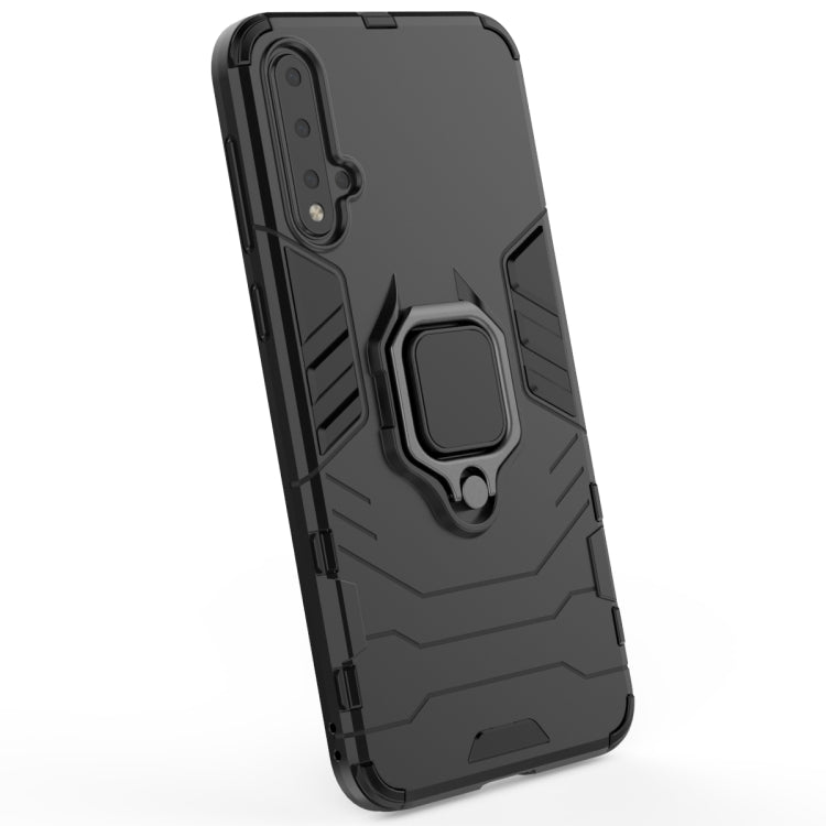 PC + TPU Shockproof Protective Case with Magnetic Ring Holder for Huawei Nova 5 / Nova 5 Pro