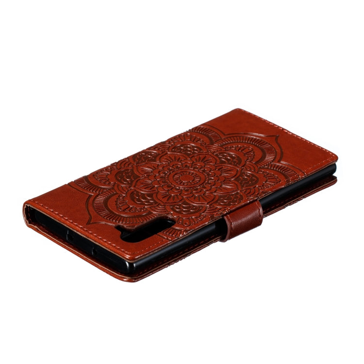 Mandala Embossing Pattern Horizontal Flip Leather Case for Galaxy Note 10, with Holder & Card Slots & Wallet & Photo Frame & Lanyard