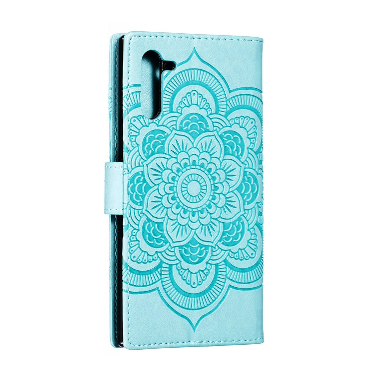 Mandala Embossing Pattern Horizontal Flip Leather Case for Galaxy Note 10, with Holder & Card Slots & Wallet & Photo Frame & Lanyard