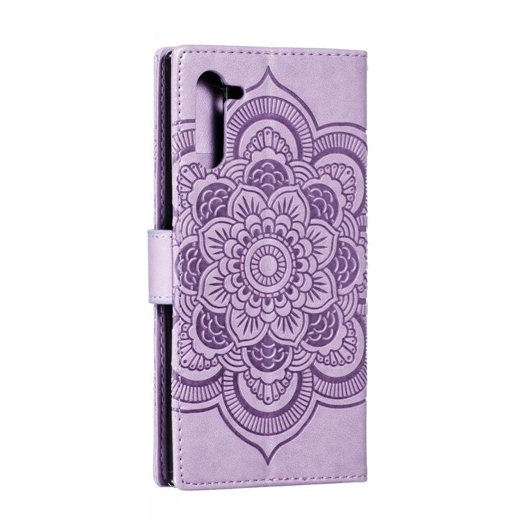 Mandala Embossing Pattern Horizontal Flip Leather Case for Galaxy Note 10, with Holder & Card Slots & Wallet & Photo Frame & Lanyard