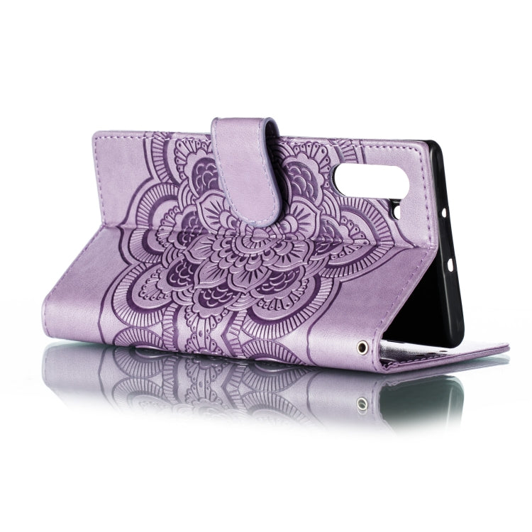 Mandala Embossing Pattern Horizontal Flip Leather Case for Galaxy Note 10, with Holder & Card Slots & Wallet & Photo Frame & Lanyard