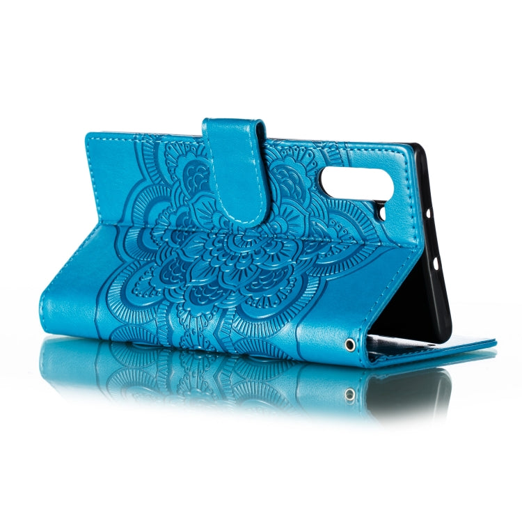 Mandala Embossing Pattern Horizontal Flip Leather Case for Galaxy Note 10, with Holder & Card Slots & Wallet & Photo Frame & Lanyard