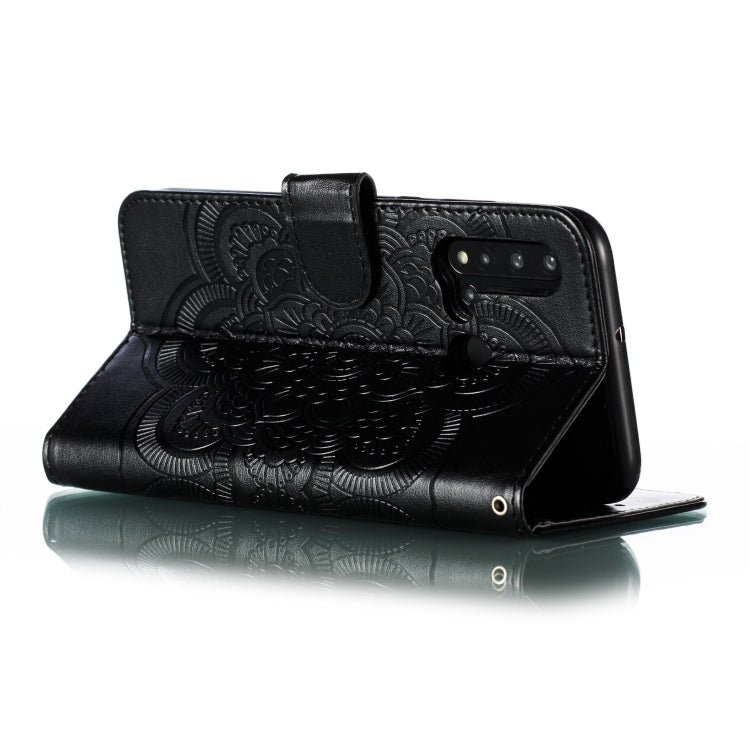 Mandala Embossing Pattern Horizontal Flip Leather Case for Huawei P20 Lite(2019) , with Holder & Card Slots & Wallet & Photo Frame & Lanyard