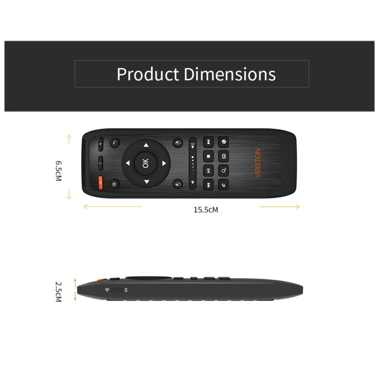 KB-91S 2.4GHz Keyboard Fly Mouse Rechargeable Remote Control for Android TV BOX PC Tablet