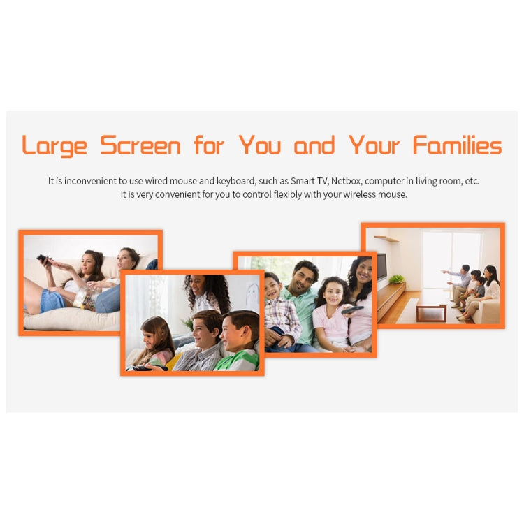 KB-91S 2.4GHz Keyboard Fly Mouse Rechargeable Remote Control for Android TV BOX PC Tablet