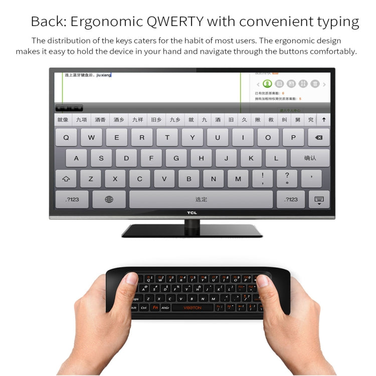 KB-91S 2.4GHz Keyboard Fly Mouse Rechargeable Remote Control for Android TV BOX PC Tablet