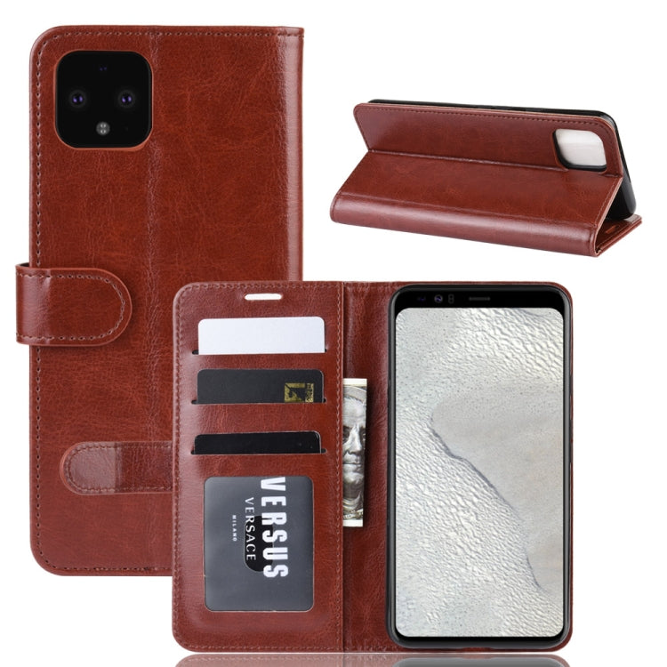 R64 Texture Single Fold Horizontal Flip Leather Case for Pixel 4 XL, with Holder & Card Slots & Wallet