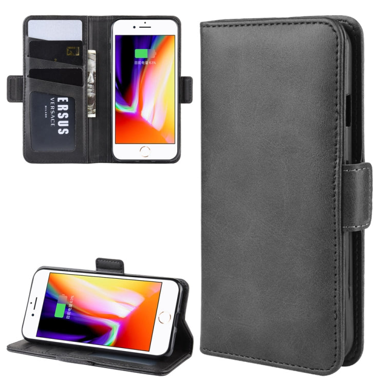 For iPhone SE 2022 / SE 2020 / 8 / 7 Dual-side Magnetic Buckle Horizontal Flip Leather Case with Holder & Card Slots & Wallet & Photo Frame