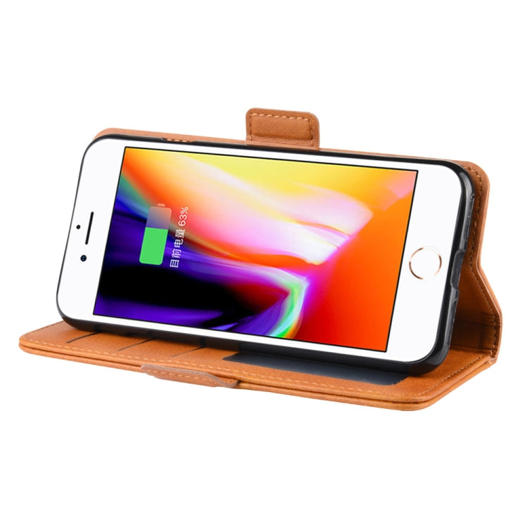 For iPhone SE 2022 / SE 2020 / 8 / 7 Dual-side Magnetic Buckle Horizontal Flip Leather Case with Holder & Card Slots & Wallet & Photo Frame