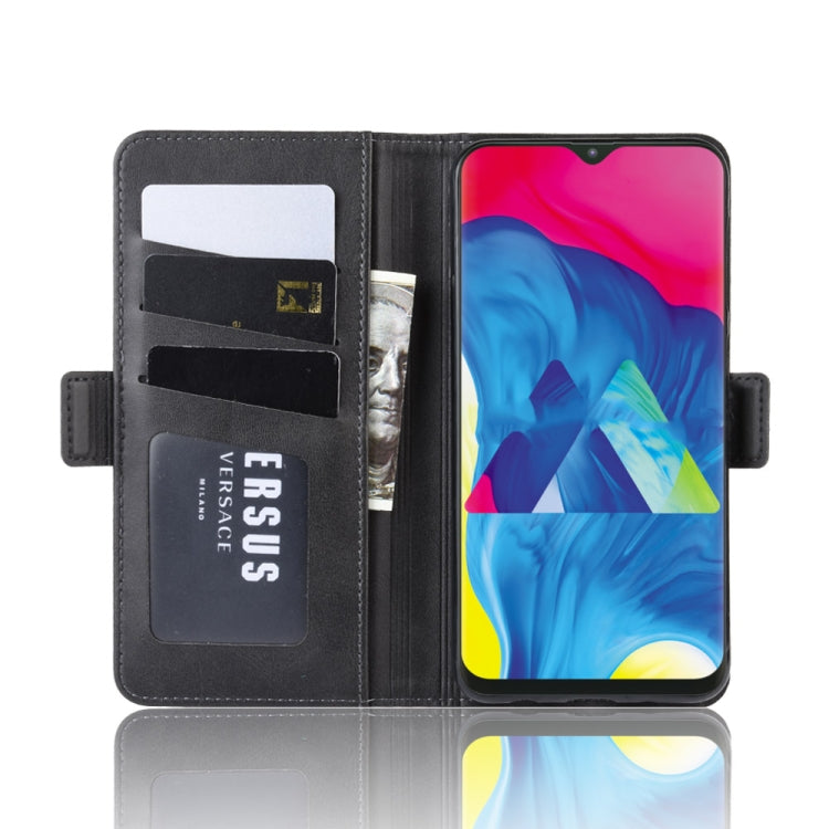 Dual-side Magnetic Buckle Horizontal Flip Leather Case for Galaxy M10, with with Holder & Card Slots & Wallet & Photo Frame