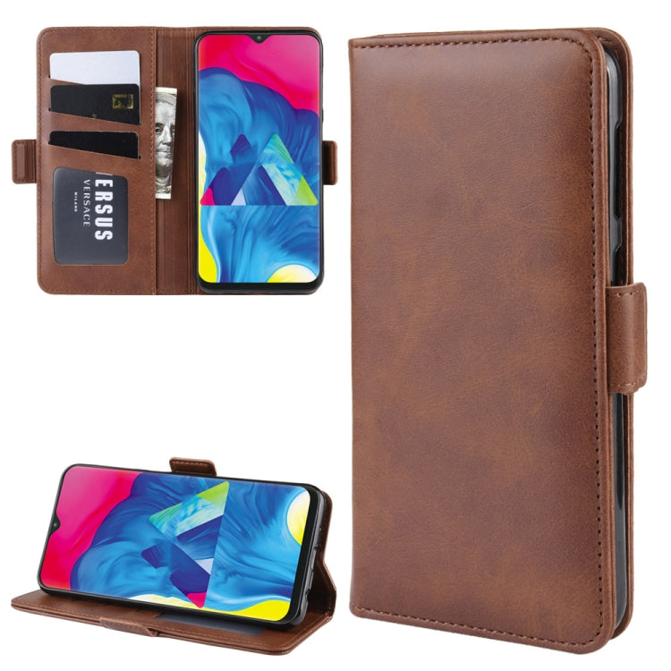 Dual-side Magnetic Buckle Horizontal Flip Leather Case for Galaxy M10, with with Holder & Card Slots & Wallet & Photo Frame