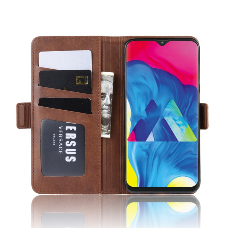 Dual-side Magnetic Buckle Horizontal Flip Leather Case for Galaxy M10, with with Holder & Card Slots & Wallet & Photo Frame