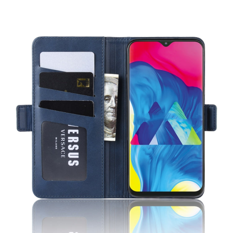 Dual-side Magnetic Buckle Horizontal Flip Leather Case for Galaxy M10, with with Holder & Card Slots & Wallet & Photo Frame