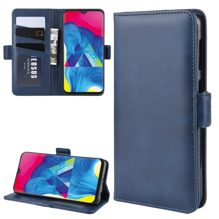 Dual-side Magnetic Buckle Horizontal Flip Leather Case for Galaxy M10, with with Holder & Card Slots & Wallet & Photo Frame