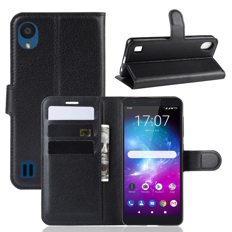 Litchi Texture Horizontal Flip Leather Case for ZTE Blade A5 (2019), with Wallet & Holder & Card Slots