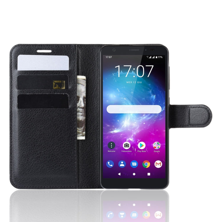 Litchi Texture Horizontal Flip Leather Case for ZTE Blade A5 (2019), with Wallet & Holder & Card Slots