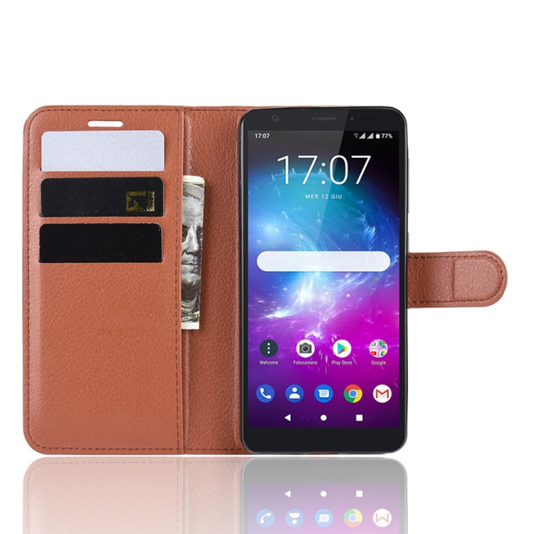 Litchi Texture Horizontal Flip Leather Case for ZTE Blade A5 (2019), with Wallet & Holder & Card Slots