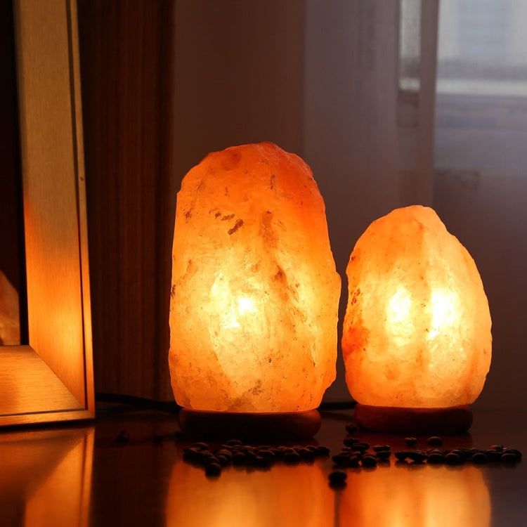 YouOKLight 2 PCS 25W Natural Large Hand Carved Hymalian Salt Lamp Touch Dimmer Switch  Amber Glow  Bedside Night Light