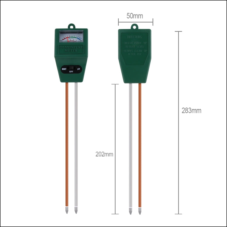 RZ102 Soil Moisture Humidity Hygrometer Measuring Mini PH Meter Soil Moisture Monitor Gardening Plant Farming Light Sunlight Tester