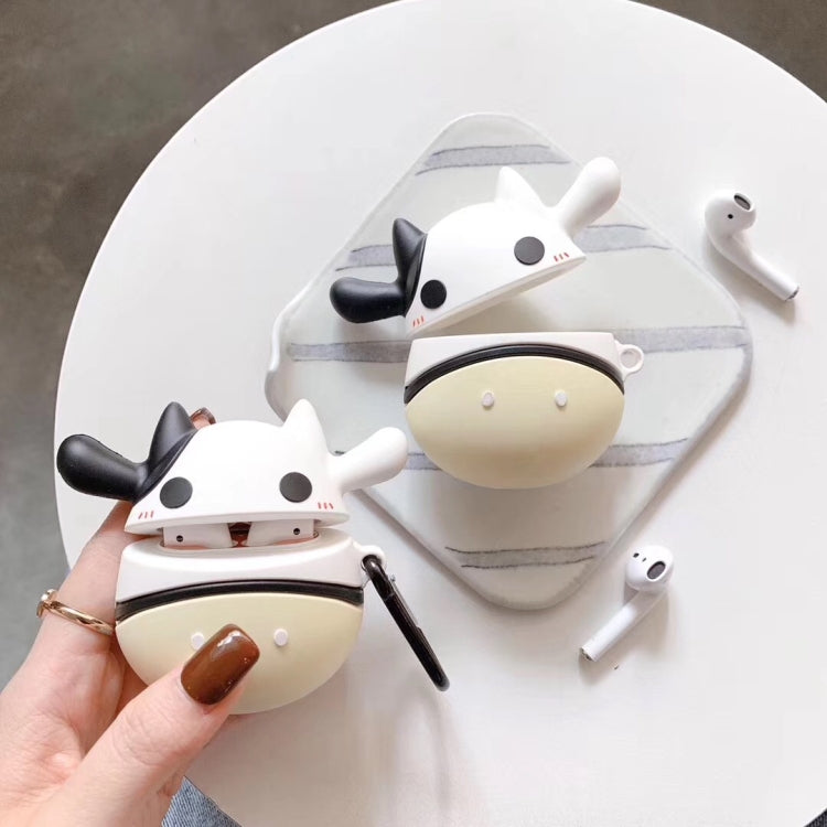 Stereo Silicone Cow Airpods Bluetooth Headset Case for Apple AirPods 1 / 2