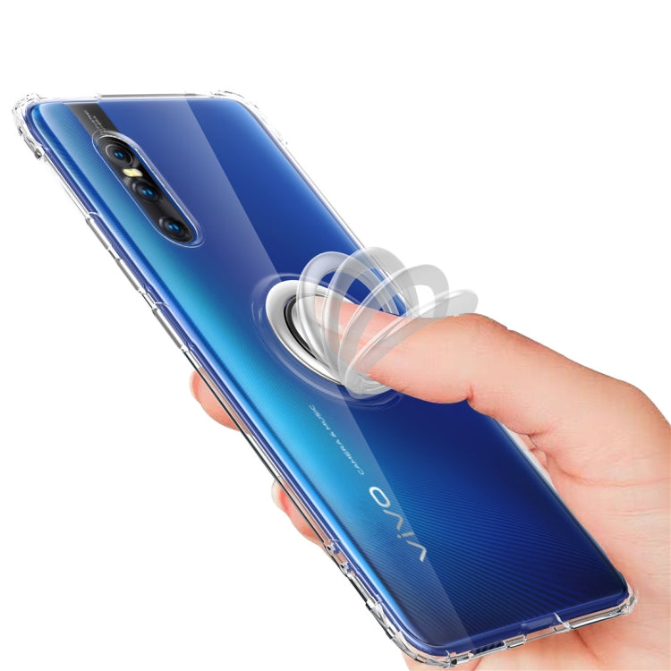 Ultra-thin TPU Protective Case for VIVO X27, with 360 Degree Rotation Holder