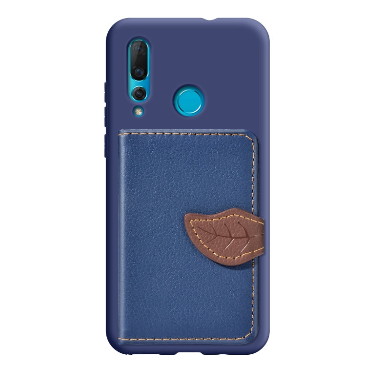 Litchi Pattern Card Bag Wallet Bracket + TPU Phone Case with Card Slot Wallet Bracket Function For Huawei Nove 4