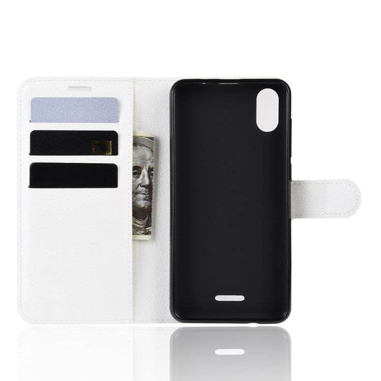 Litchi Texture Horizontal Flip Leather Case for WIKO Y80, with Wallet & Holder & Card Slots