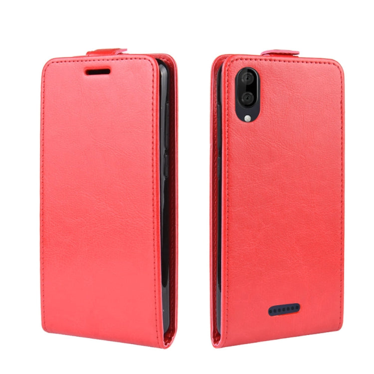 Crazy Horse Vertical Flip Leather Protective Case for WIKO Y80