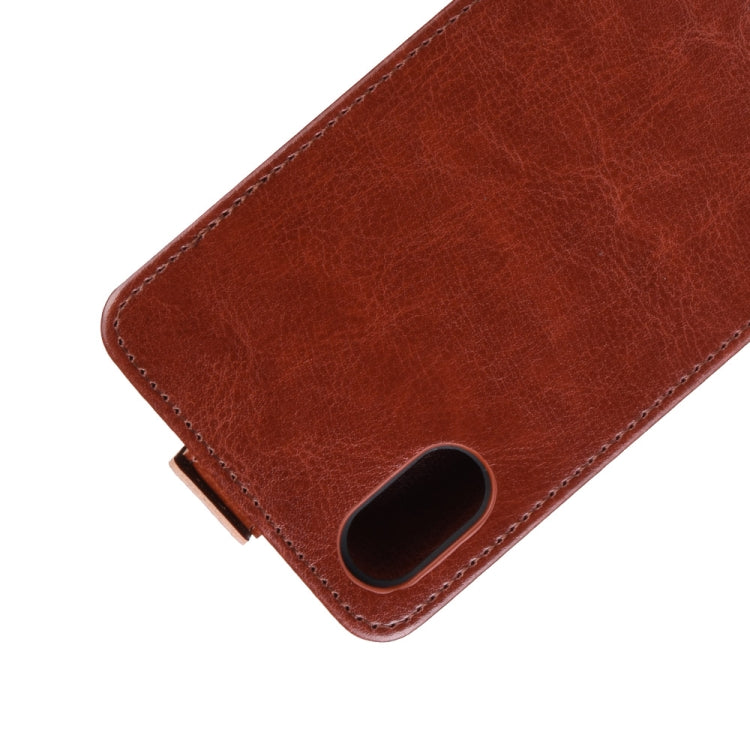 Crazy Horse Vertical Flip Leather Protective Case for WIKO Y80