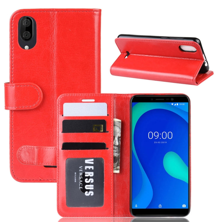 R64 Texture Single Fold Horizontal Flip Leather Case for WIKO Y80, with Holder & Card Slots & Wallet