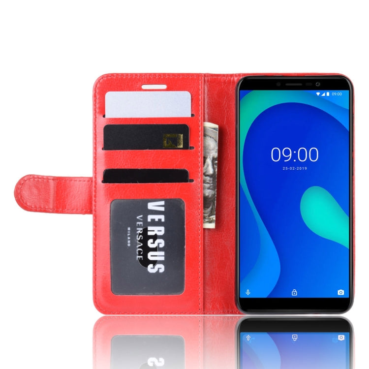 R64 Texture Single Fold Horizontal Flip Leather Case for WIKO Y80, with Holder & Card Slots & Wallet