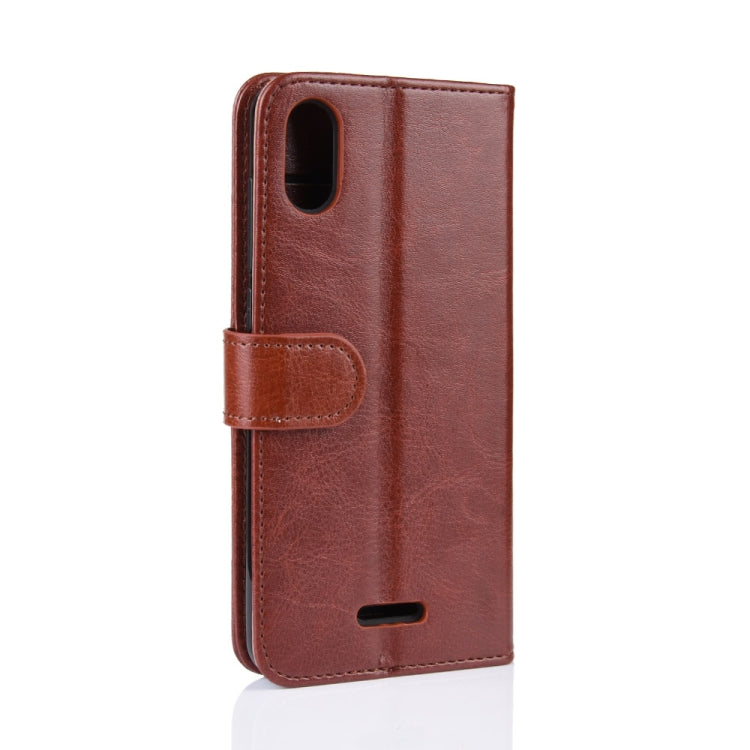 R64 Texture Single Fold Horizontal Flip Leather Case for WIKO Y80, with Holder & Card Slots & Wallet