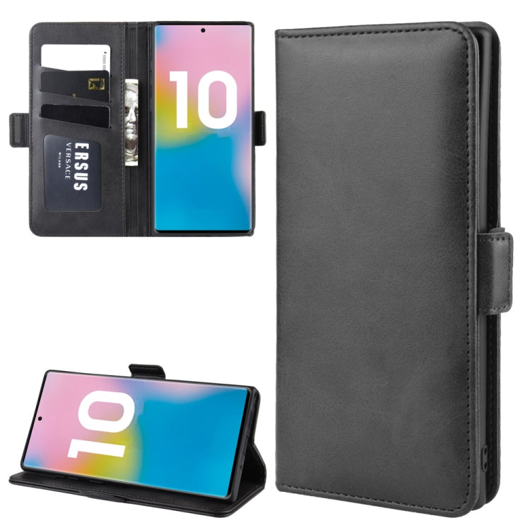 Dual-side Magnetic Buckle Horizontal Flip Leather Case for Galaxy Note 10 Pro, with Holder & Card Slots & Wallet & Photo Frame