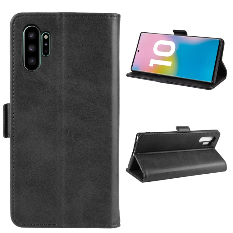 Dual-side Magnetic Buckle Horizontal Flip Leather Case for Galaxy Note 10 Pro, with Holder & Card Slots & Wallet & Photo Frame