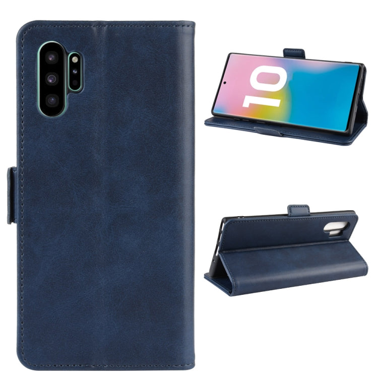 Dual-side Magnetic Buckle Horizontal Flip Leather Case for Galaxy Note 10 Pro, with Holder & Card Slots & Wallet & Photo Frame