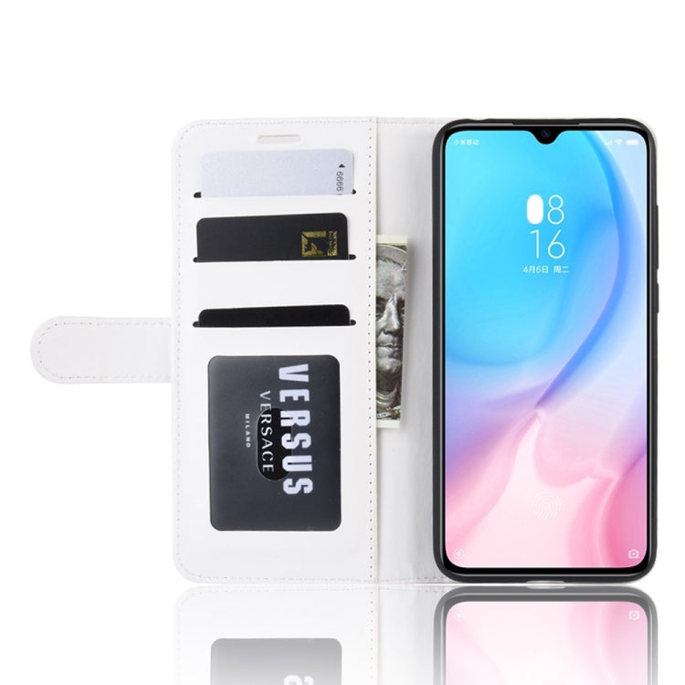 R64 Texture Single Fold Horizontal Flip Leather Case for MI CC9, with Holder & Card Slots & Wallet