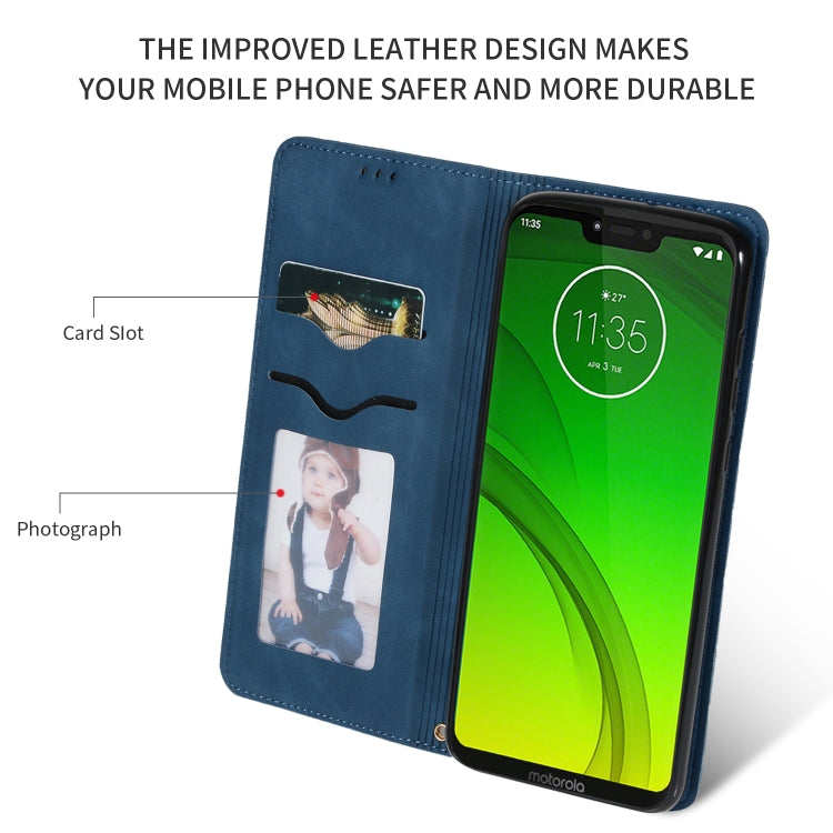 Retro Skin Feel Business Magnetic Horizontal Flip Leather Case for Moto G7 Power European version
